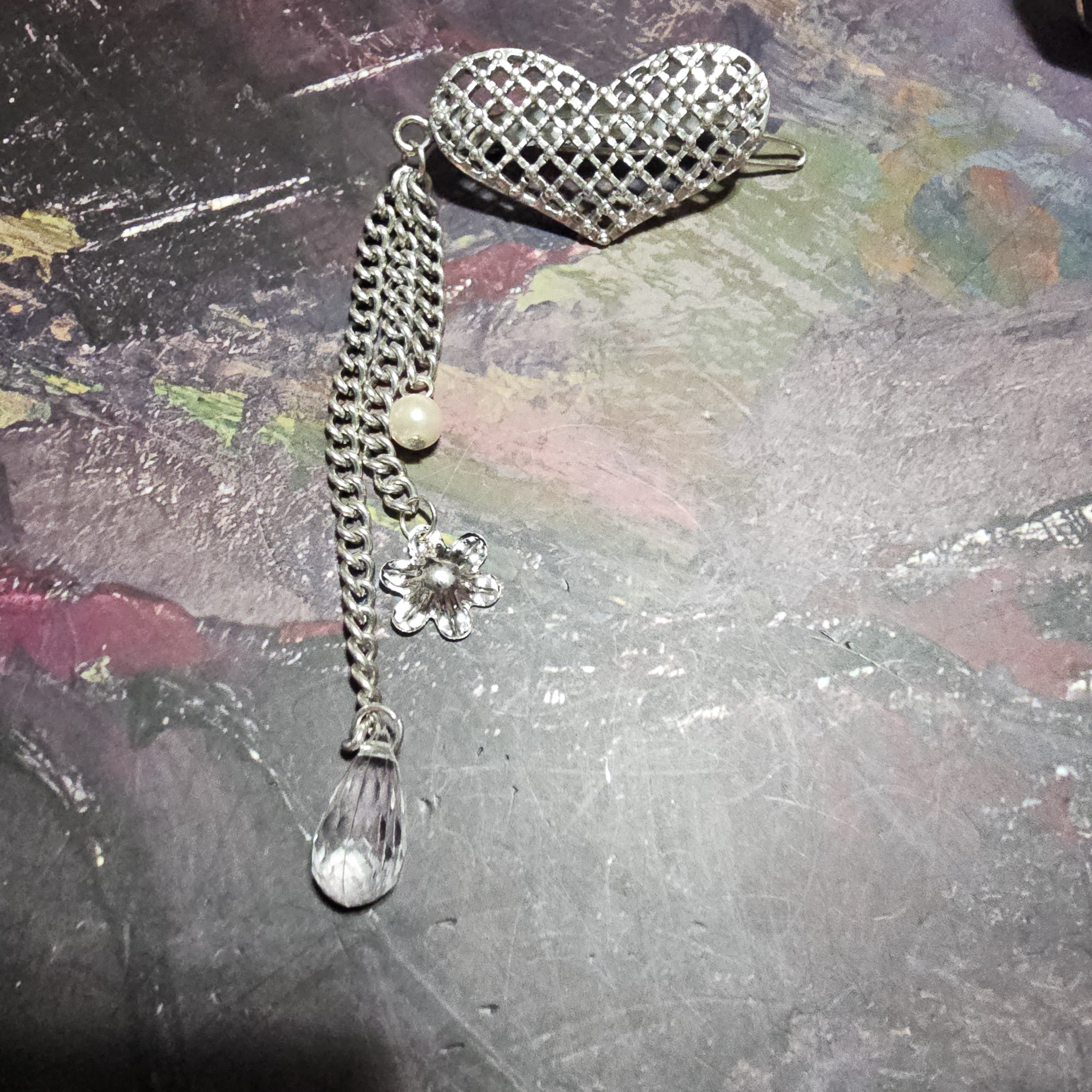 Silver Heart Chain Pendant